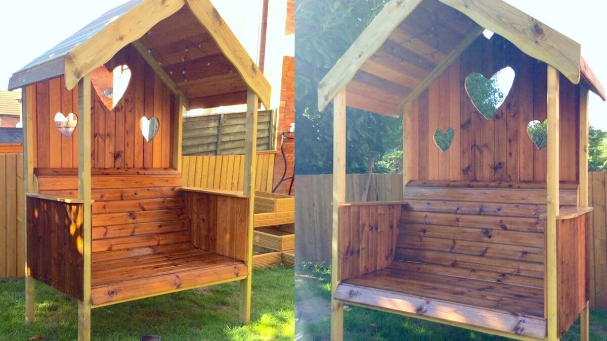 pallet garden cabin