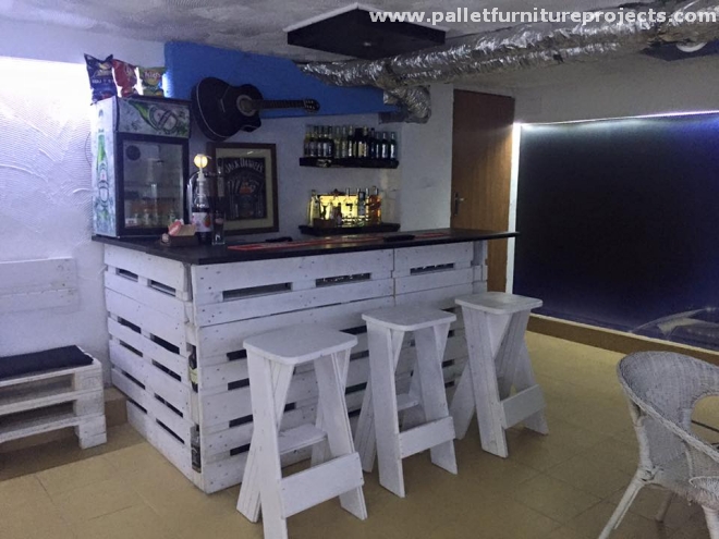 Bar Furniture From Wood Pallets Pallet Furniture Projects