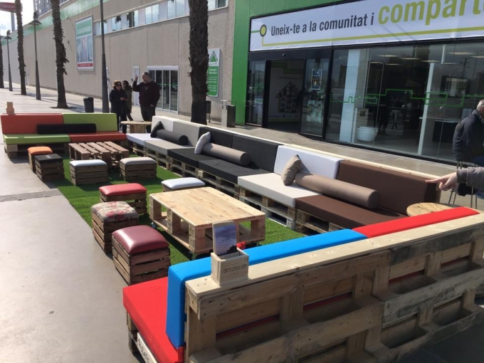 Furniture With Pallets In Leroy Merlin Spain Pallet Furniture