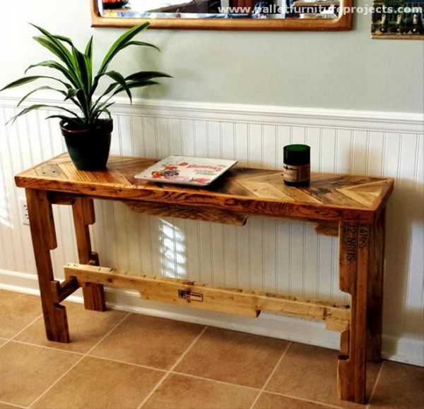 Pallet Hallway Table Ideas Pallet Furniture Projects