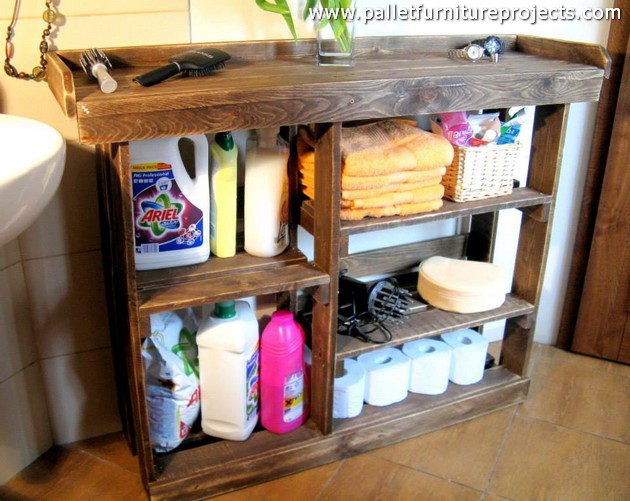 pallet washroom table