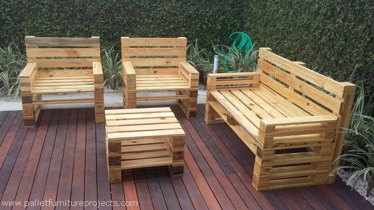 patio pallet wooden furniture