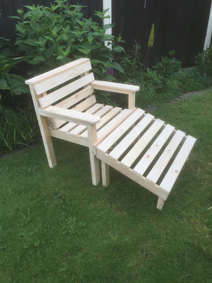 pallet garden chair